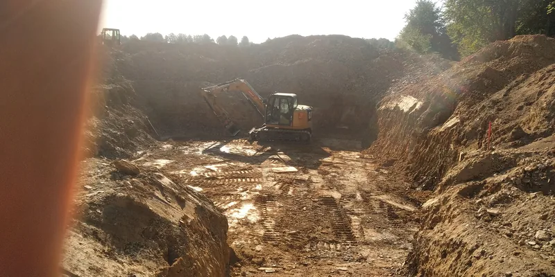 Erdarbeiten im Sauerland
